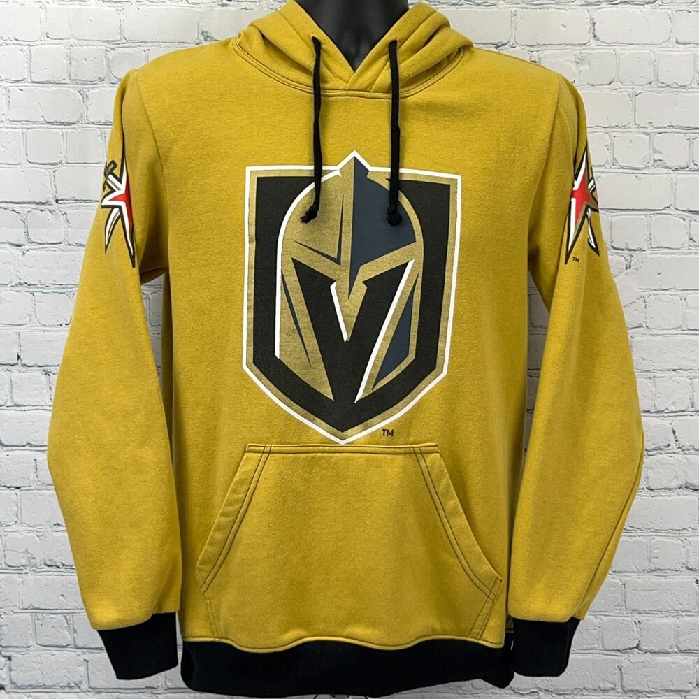 Las Vegas Golden Knights Hoodie Hooded Sweatshirt NHL Hockey Yellow S Small